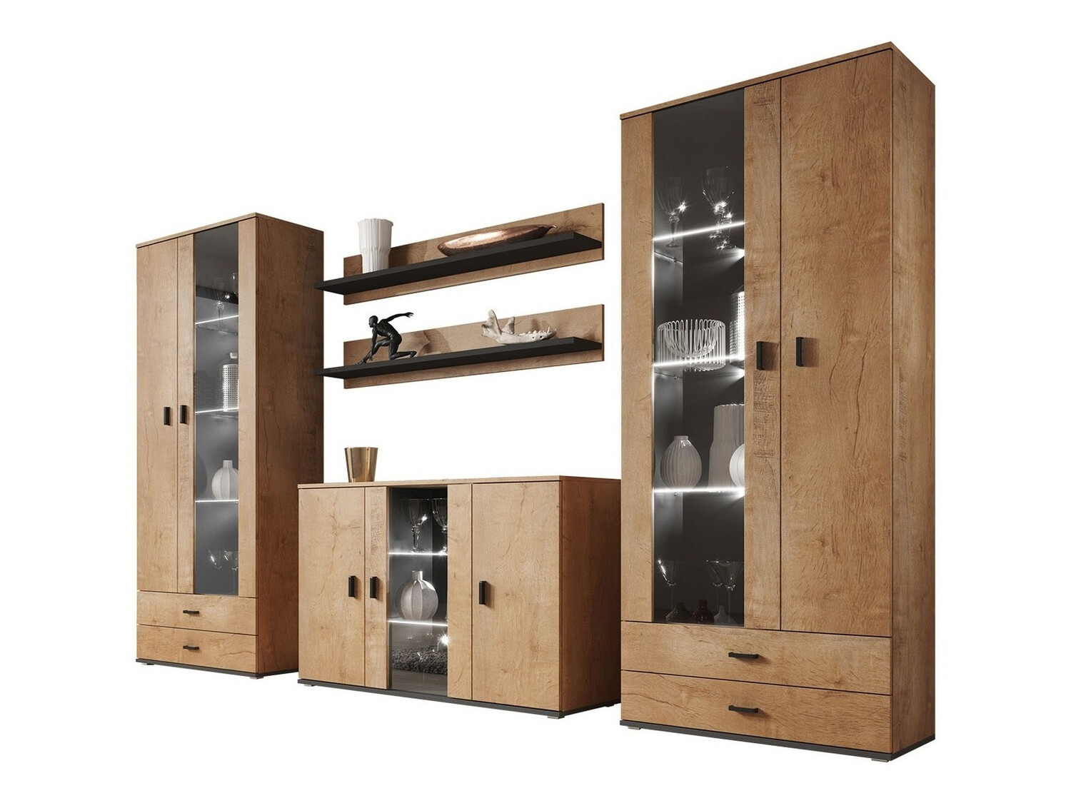 Elutoa komplekt Tornola 111 (Lefkas tamm + Must)