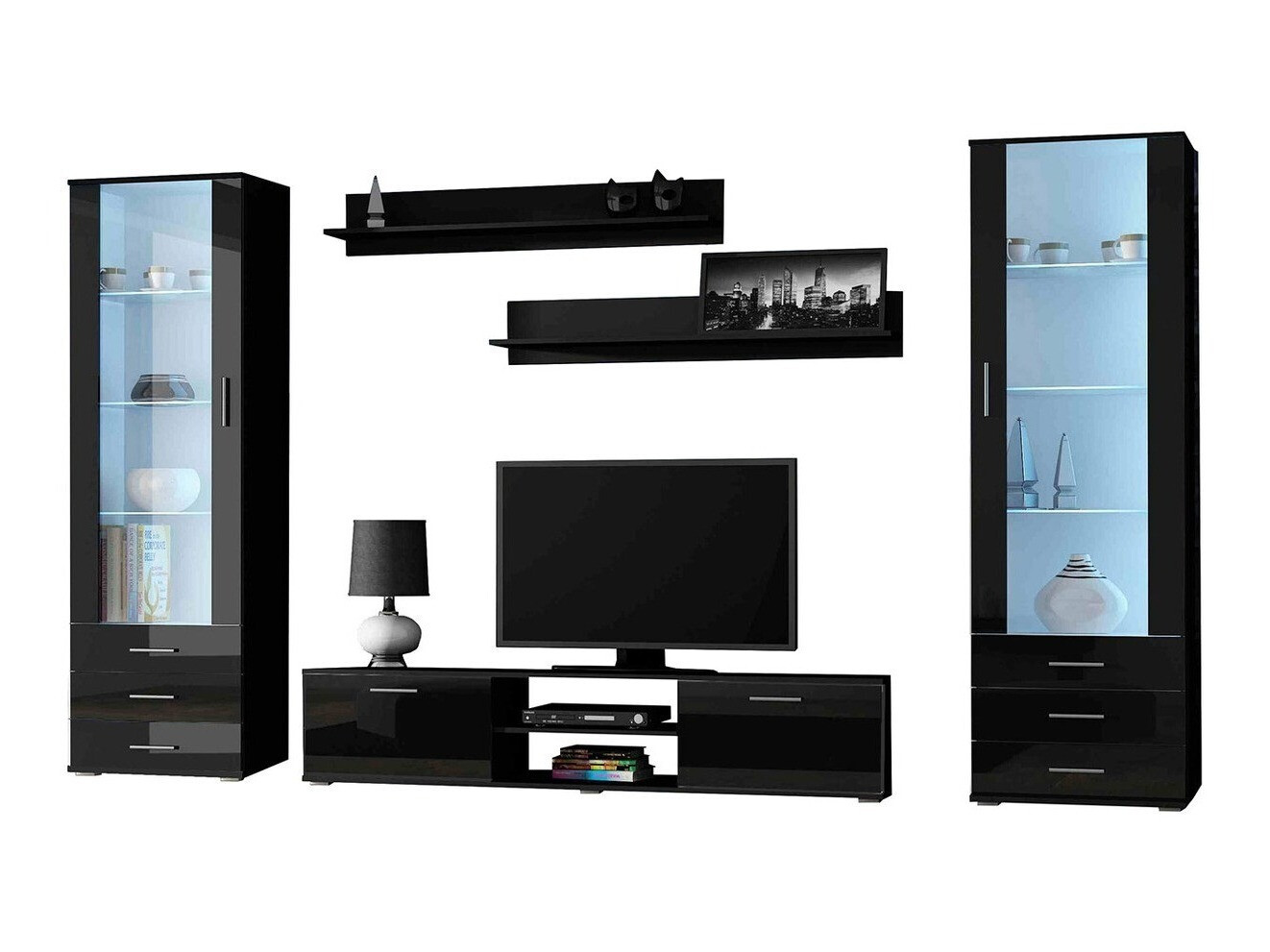 Elutoa komplekt Tornola 109 (Must + Läikiv must)