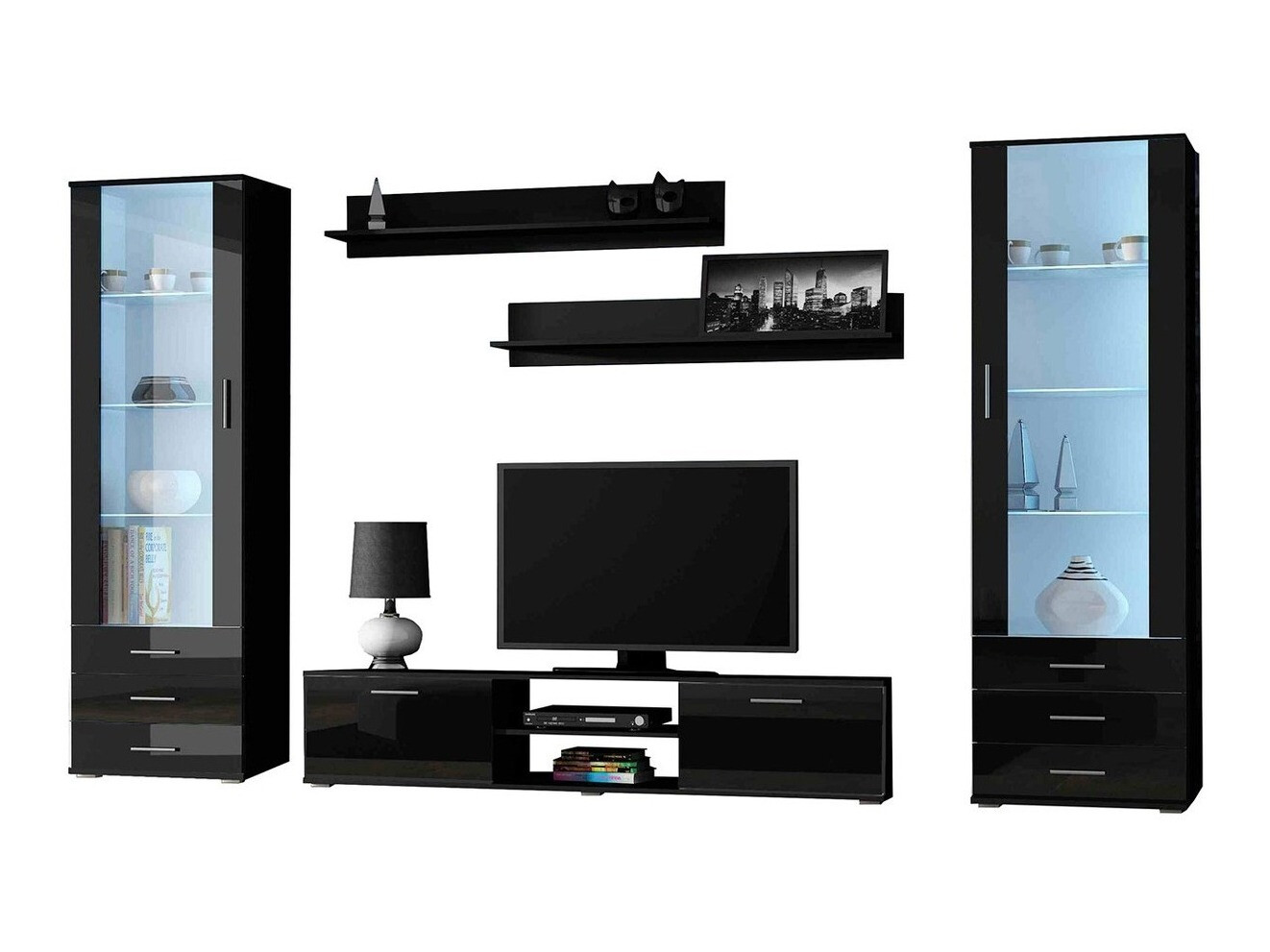 Elutoa komplekt Tornola 109 (Must + Läikiv must)