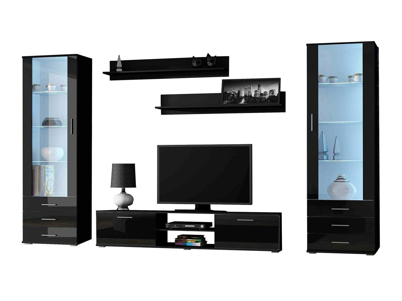 Elutoa komplekt Tornola 109 (Must + Läikiv must)