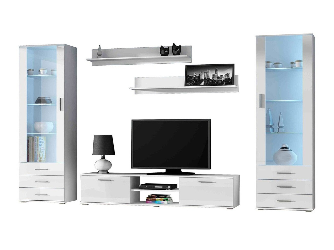 Elutoa komplekt Tornola 109 (Valge + Läikiv valge)