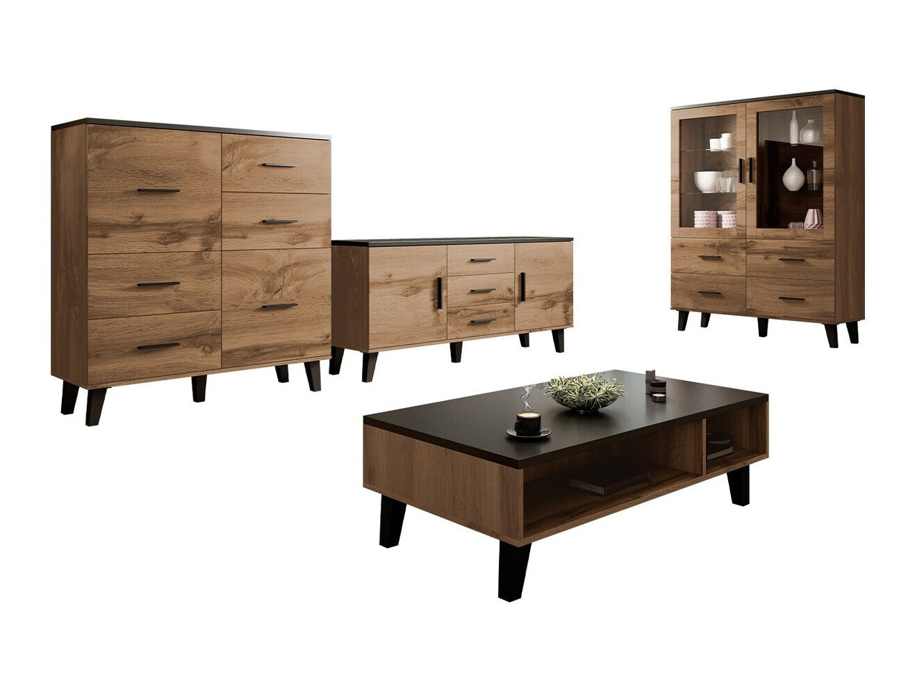 Elutoa komplekt Larfloi 112 (Wotani tamm + Must)