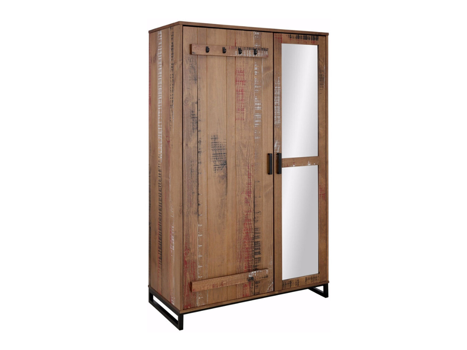 Riidekapp Denton 219 (Pruun + Must)