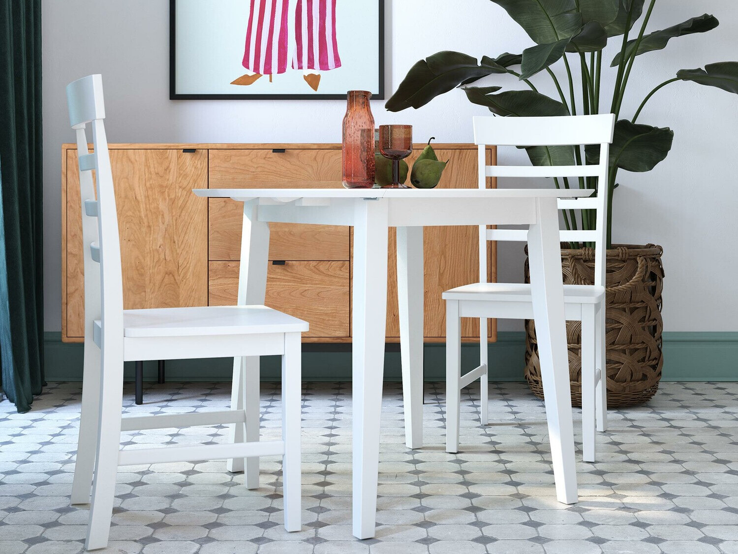 Söögitoakomplekt Novogratz 165 (Valge)