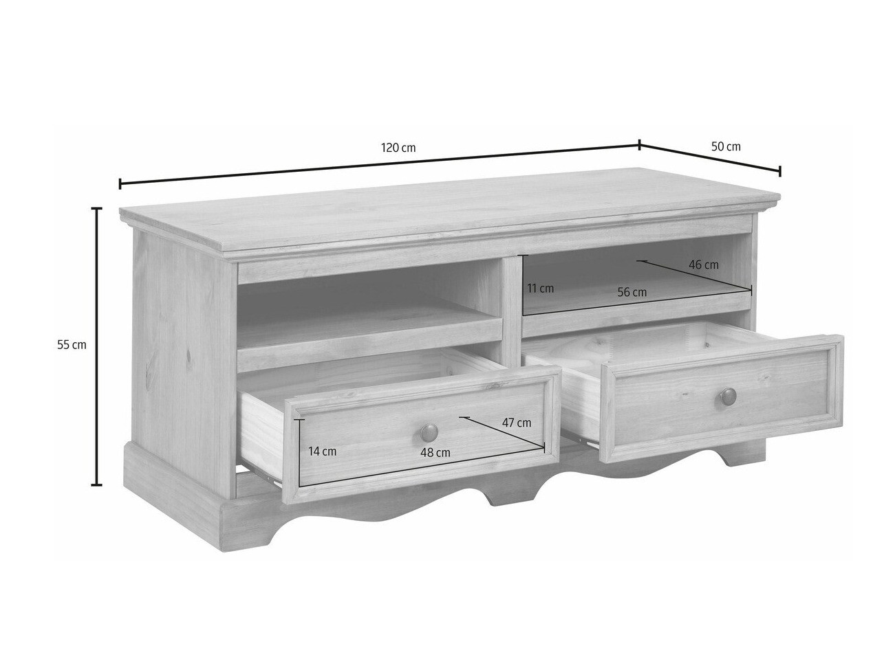 TV-alus Fentivo 102 (Valge)
