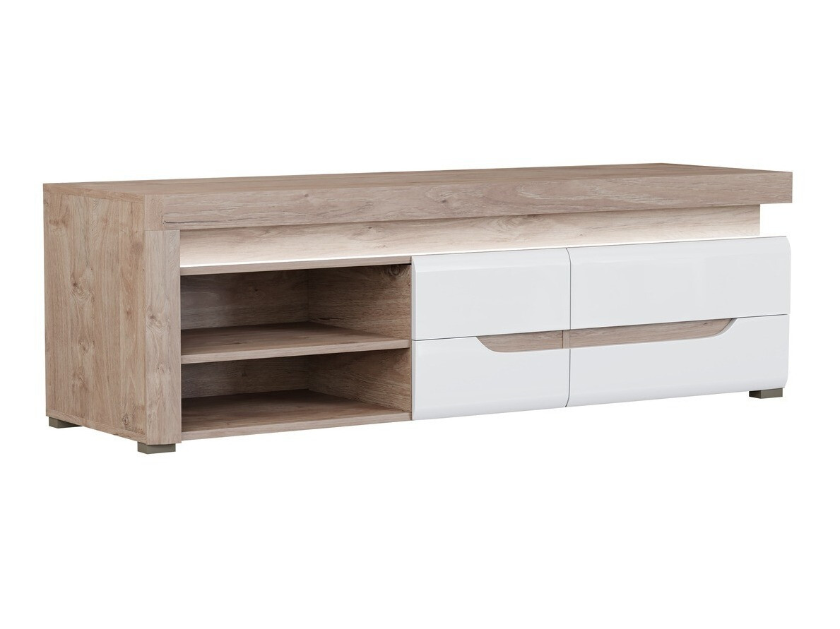 TV-alus Revelmi 101 (Tamm + Läikiv valge)