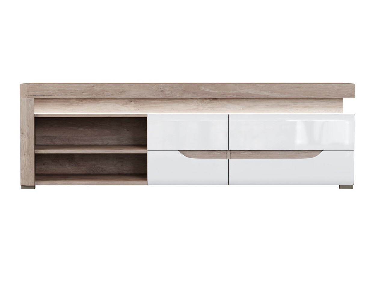 TV-alus Revelmi 101 (Tamm + Läikiv valge)