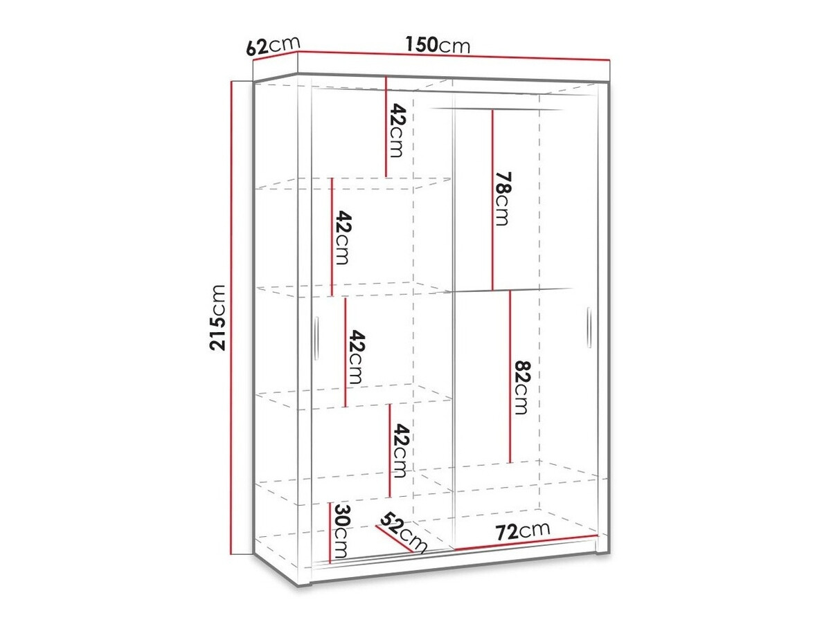 Riidekapp Catromi 105 (Monastery tamm)