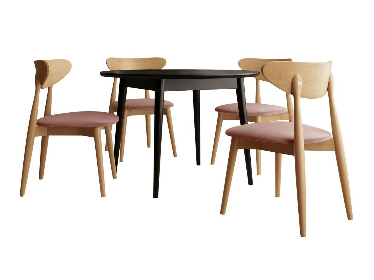 Söögitoakomplekt Racine 134 (Must)