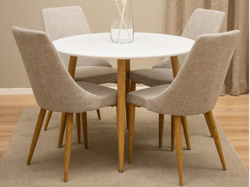 Laud Dallas 126 (Valge + tamm)