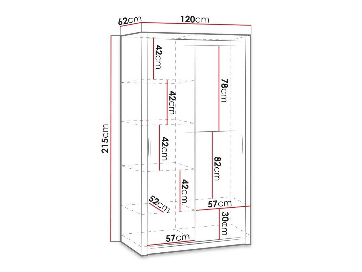 Riidekapp Catromi 102 (Artisan tamm)