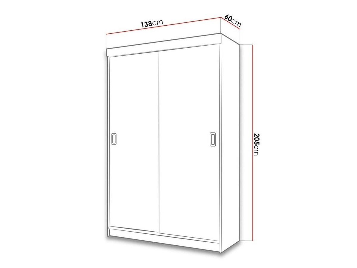 Riidekapp Dover 111 (Grafiit)
