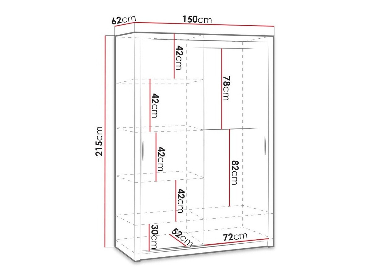 Riidekapp Catromi 106 (Artisan tamm)