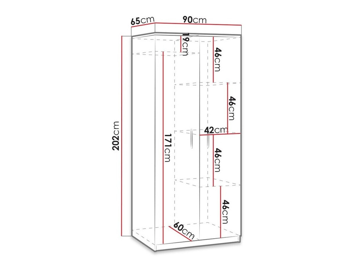 Riidekapp Catromi 117 (Monastery tamm)