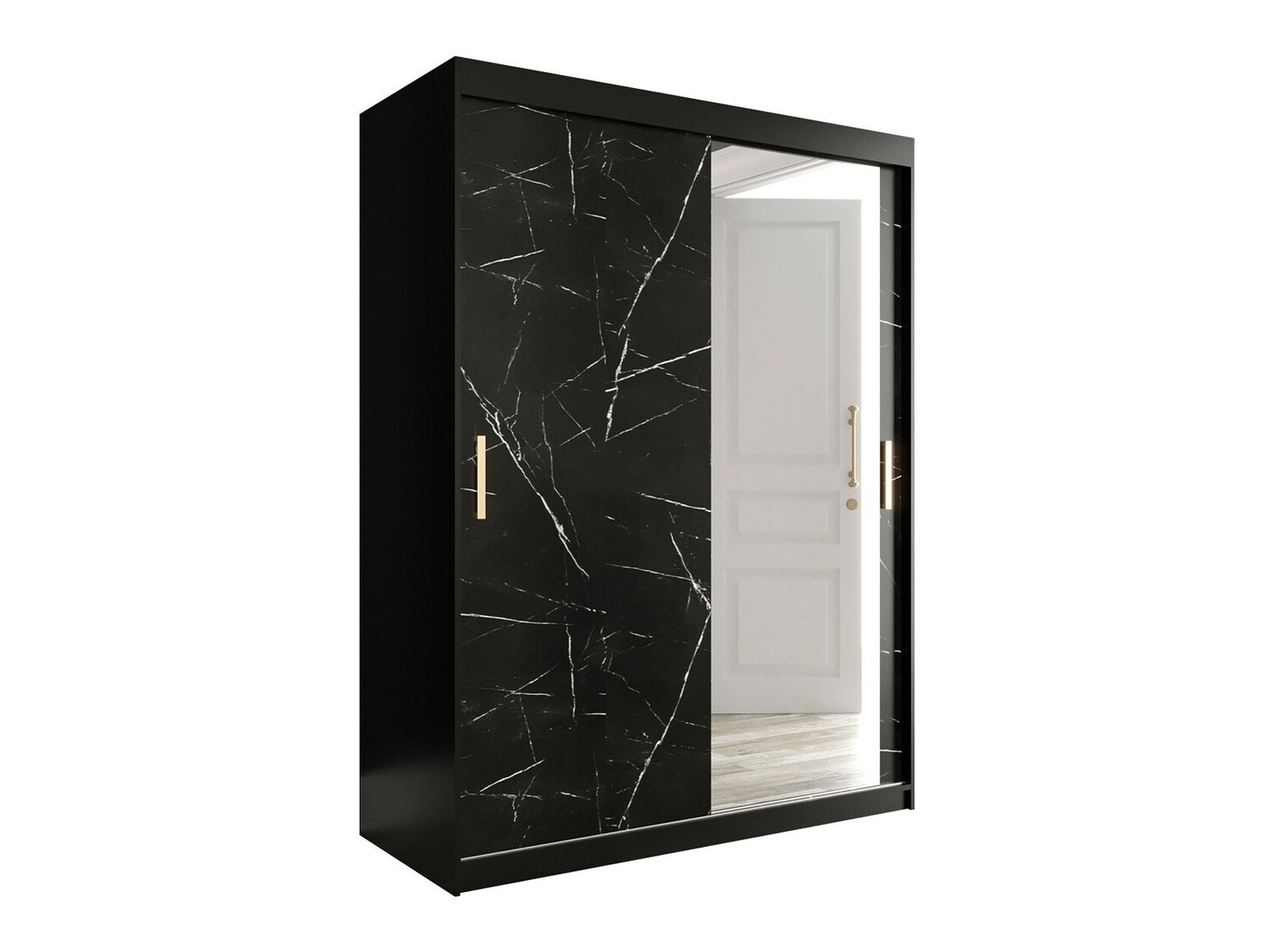 Riidekapp Hartford 260 (Matt must + Must marmor)