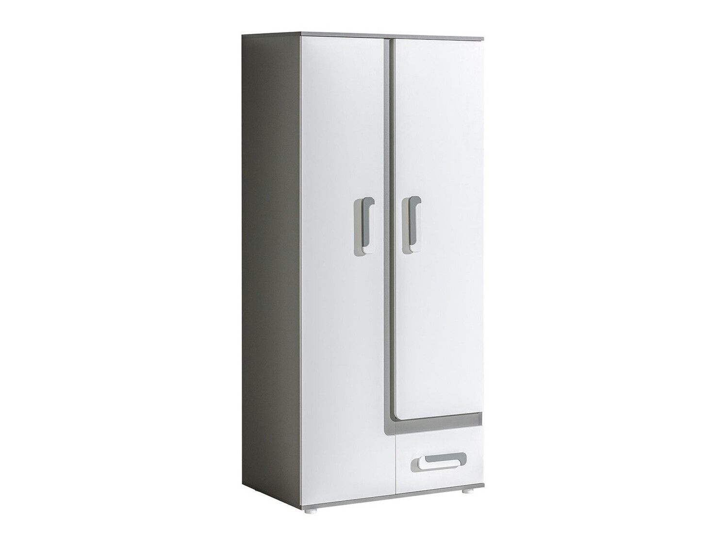 Riidekapp Aviseve 106 (Antratsiit + Valge)