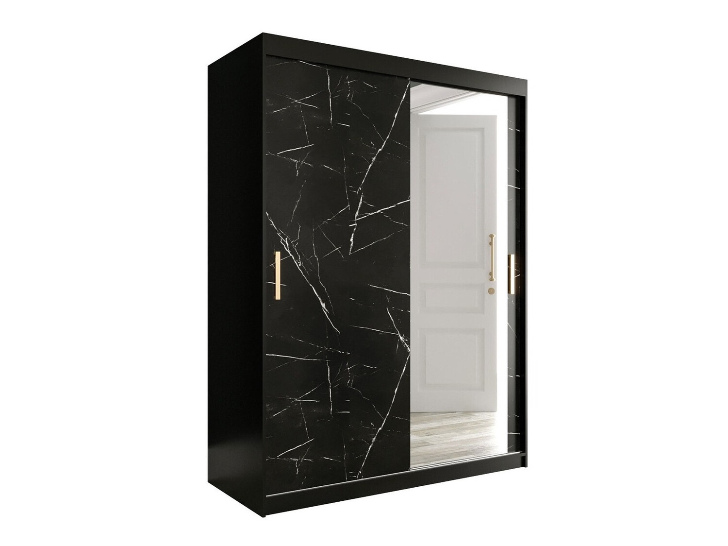 Riidekapp Hartford 260 (Matt must + Must marmor)