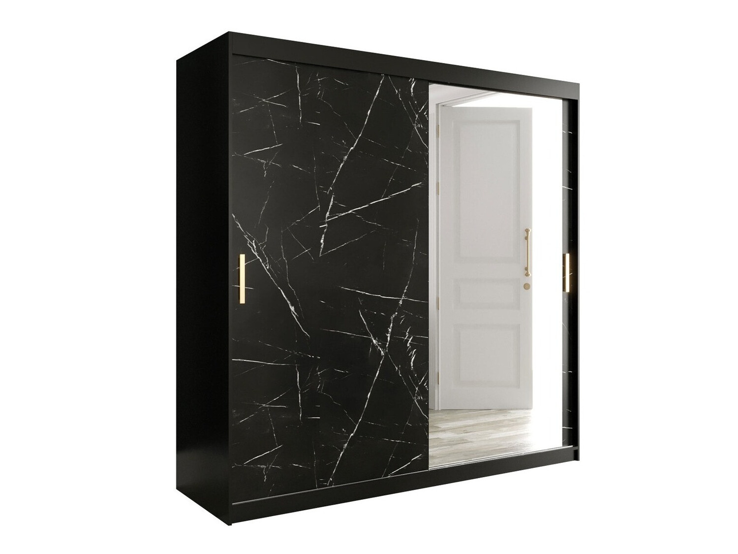 Riidekapp Hartford 262 (Matt must + Must marmor)