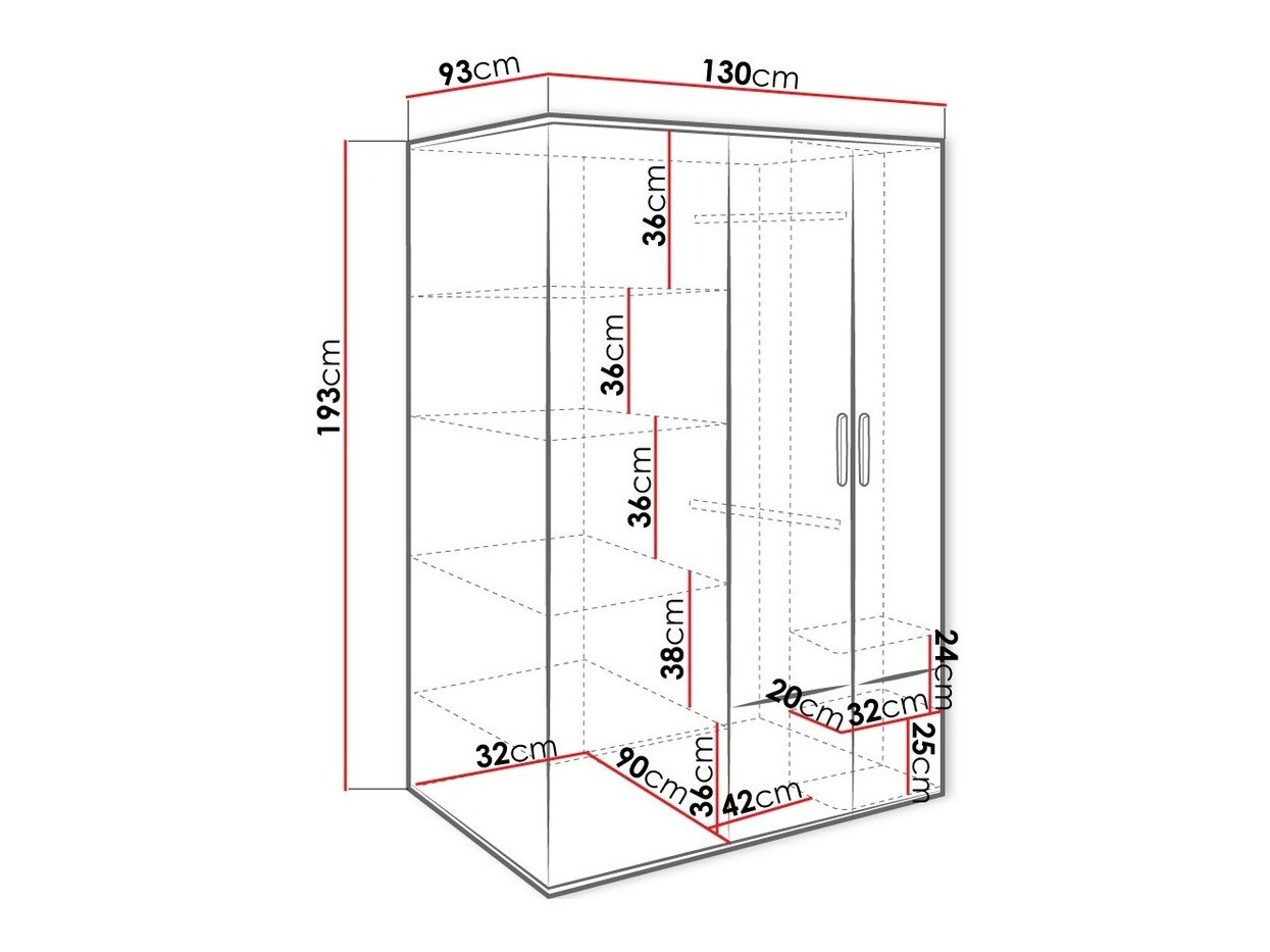 Riidekapp Veravie 132