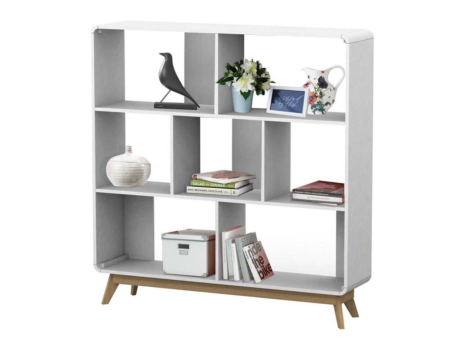 Riiul Elbtena 109 (Valge + Tamm)