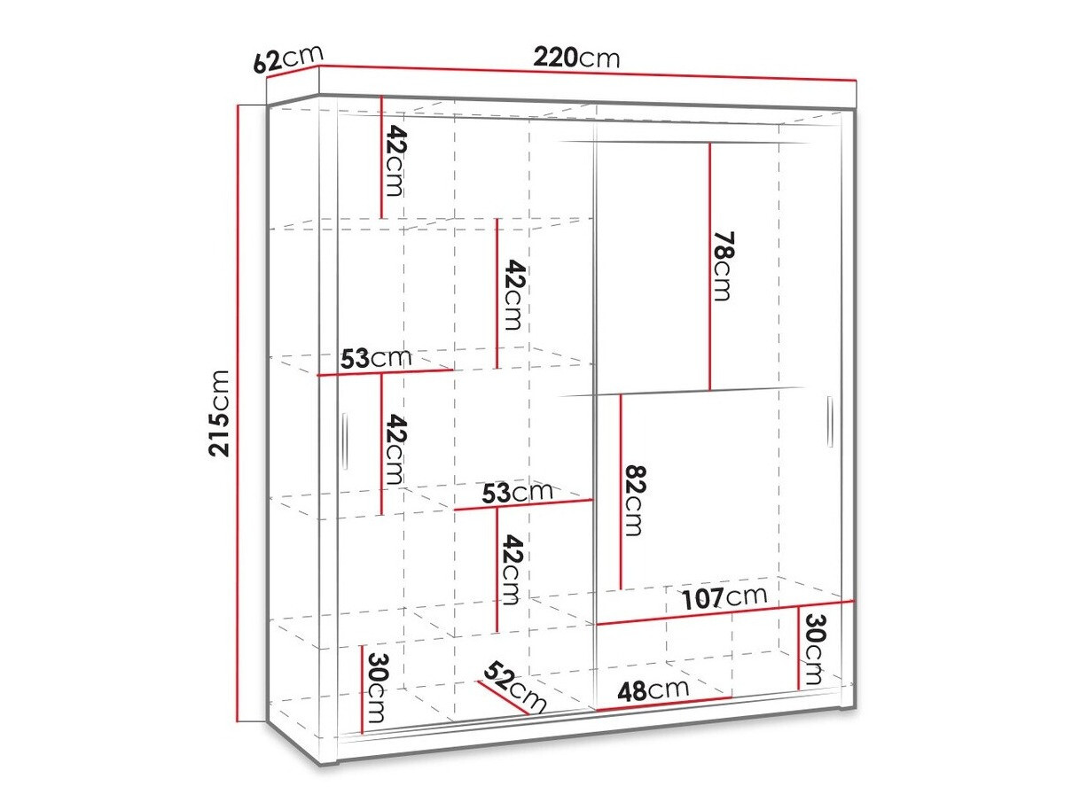 Riidekapp Catromi 110 (Valge)