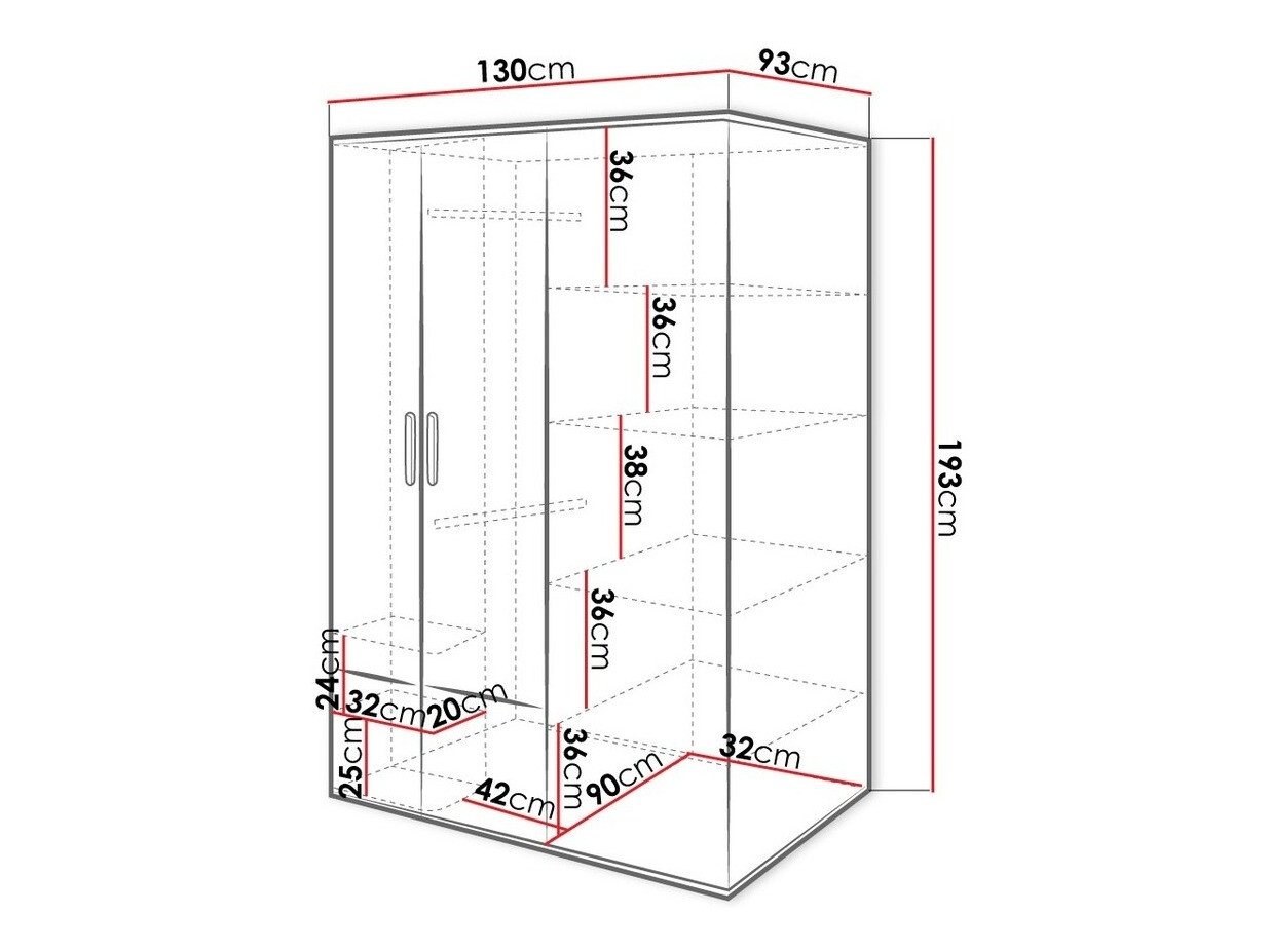 Riidekapp Veravie 131