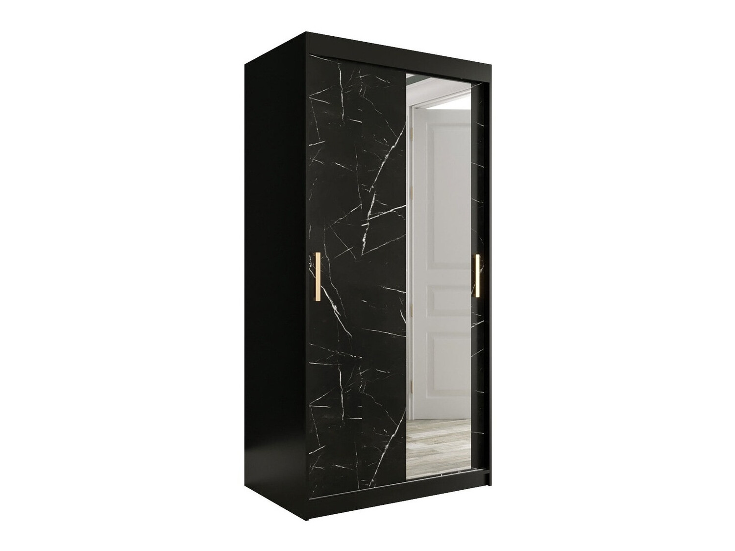 Riidekapp Hartford 258 (Matt must + Must marmor)