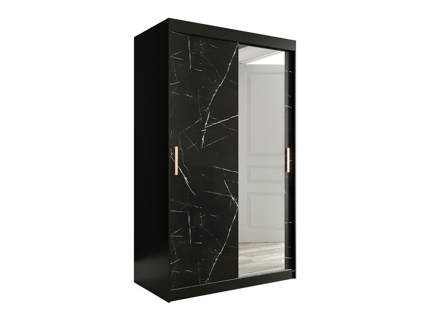 Riidekapp Hartford 259 (Matt must + Must marmor)