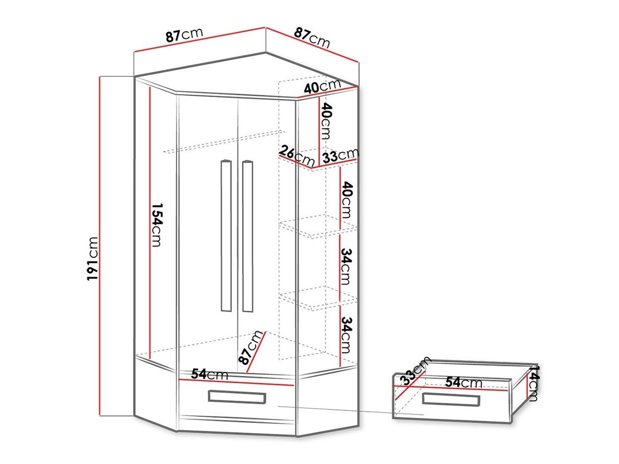 Nurgariidekapp Merevari 103 (Valge + Läikiv valge + Hall)