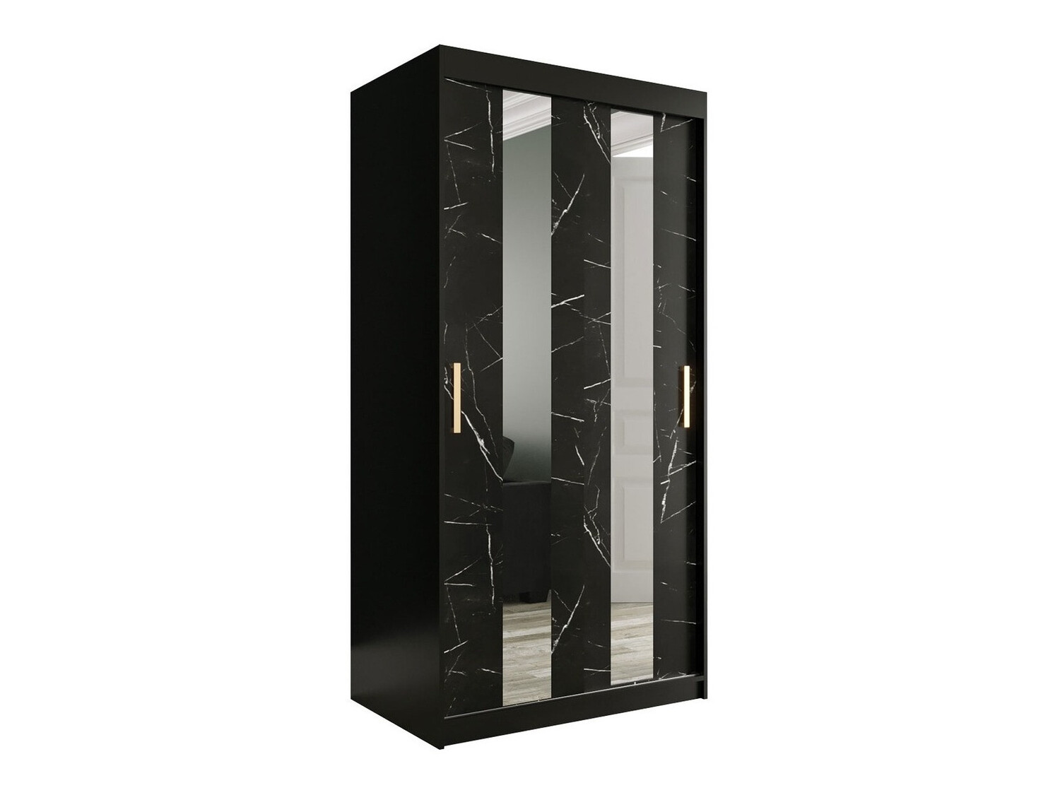 Riidekapp Hartford 240 (Matt must + Must marmor)