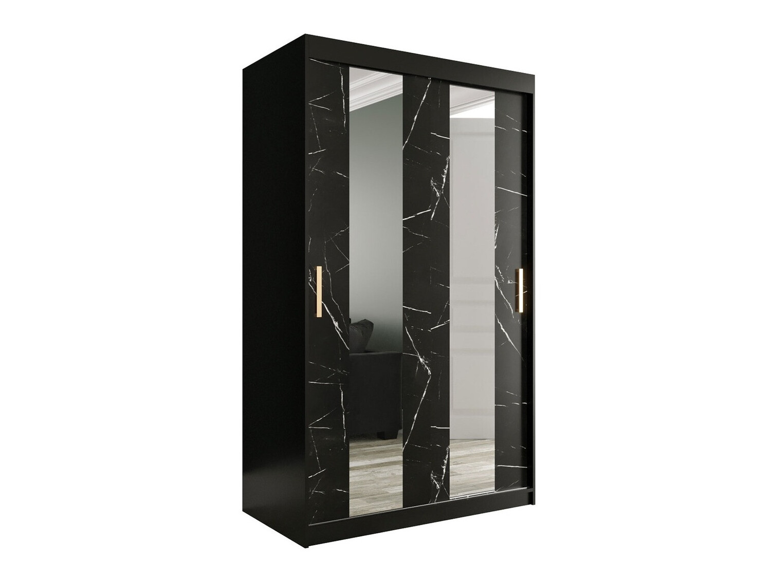 Riidekapp Hartford 241 (Matt must + Must marmor)