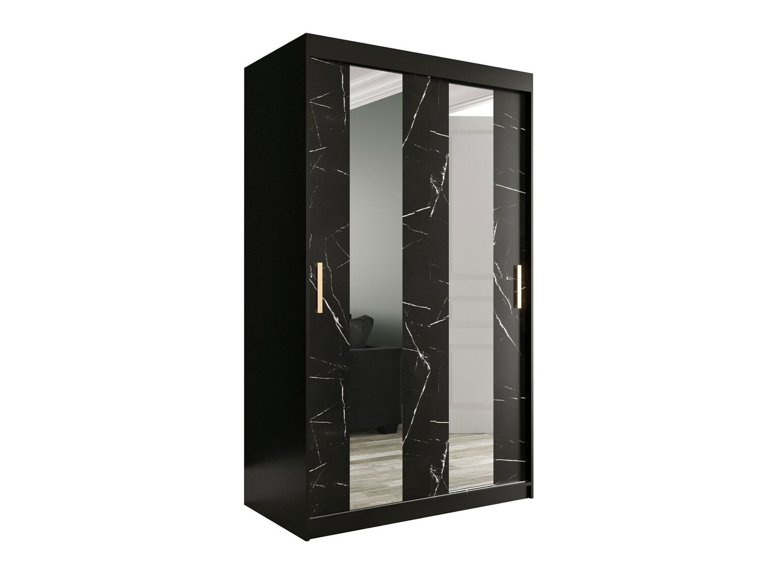 Riidekapp Hartford 241 (Matt must + Must marmor)