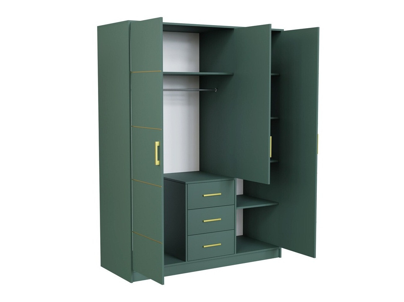 Riidekapp Dortivu 111 (Roheline)