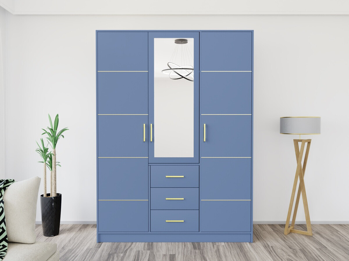 Riidekapp Dortivu 111 (Sinine)