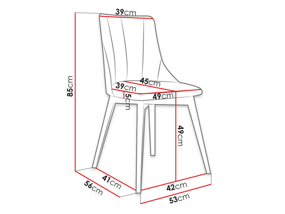 Söögitoakomplekt Racine 139 (Pruun + Magic Velvet 2219)