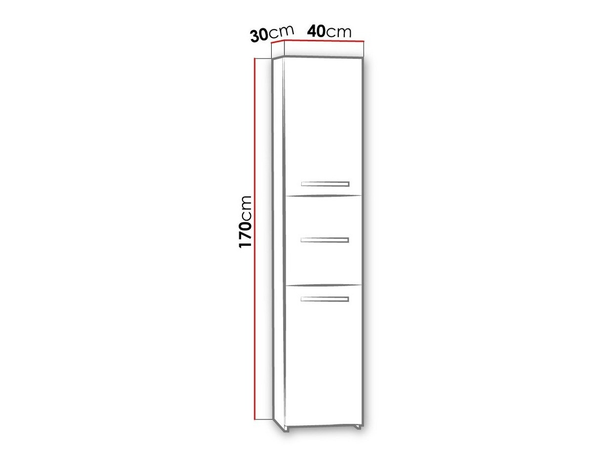 Vannitoa põrandakapp Comfivo 188