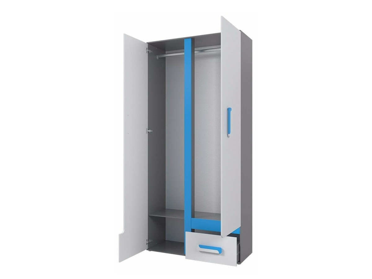 Riidekapp Levtala 101 (Antratsiit + Valge + Roosikarva)