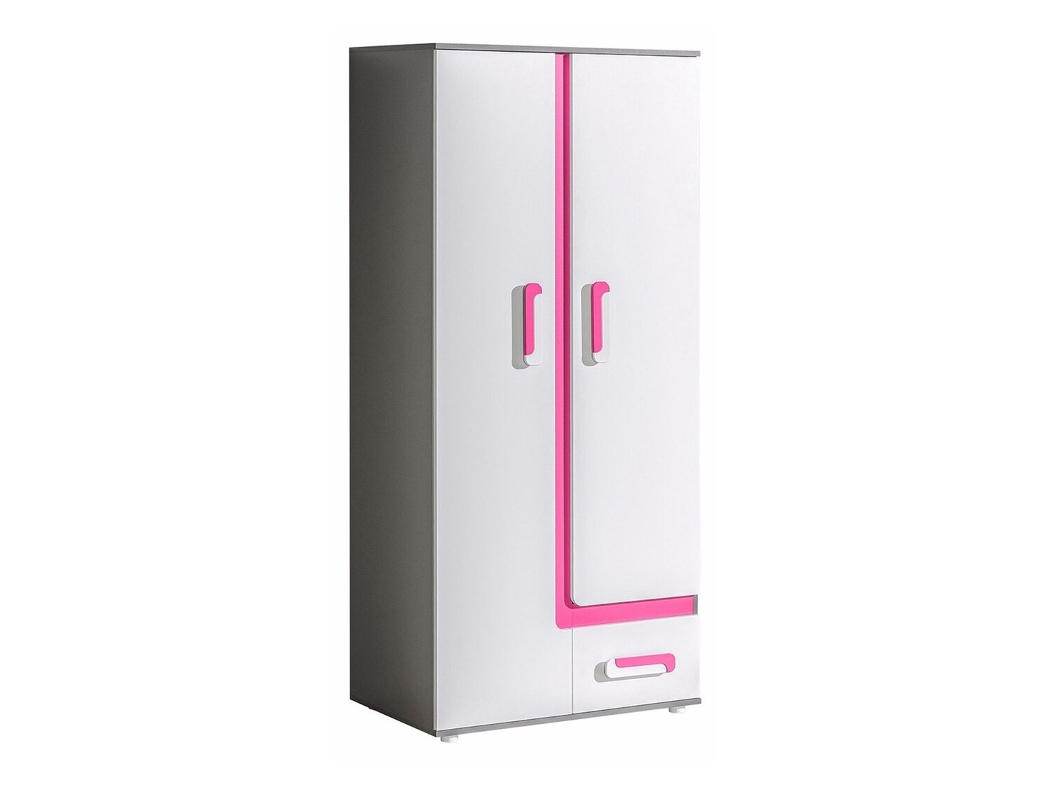 Riidekapp Levtala 101 (Antratsiit + Valge + Roosikarva)