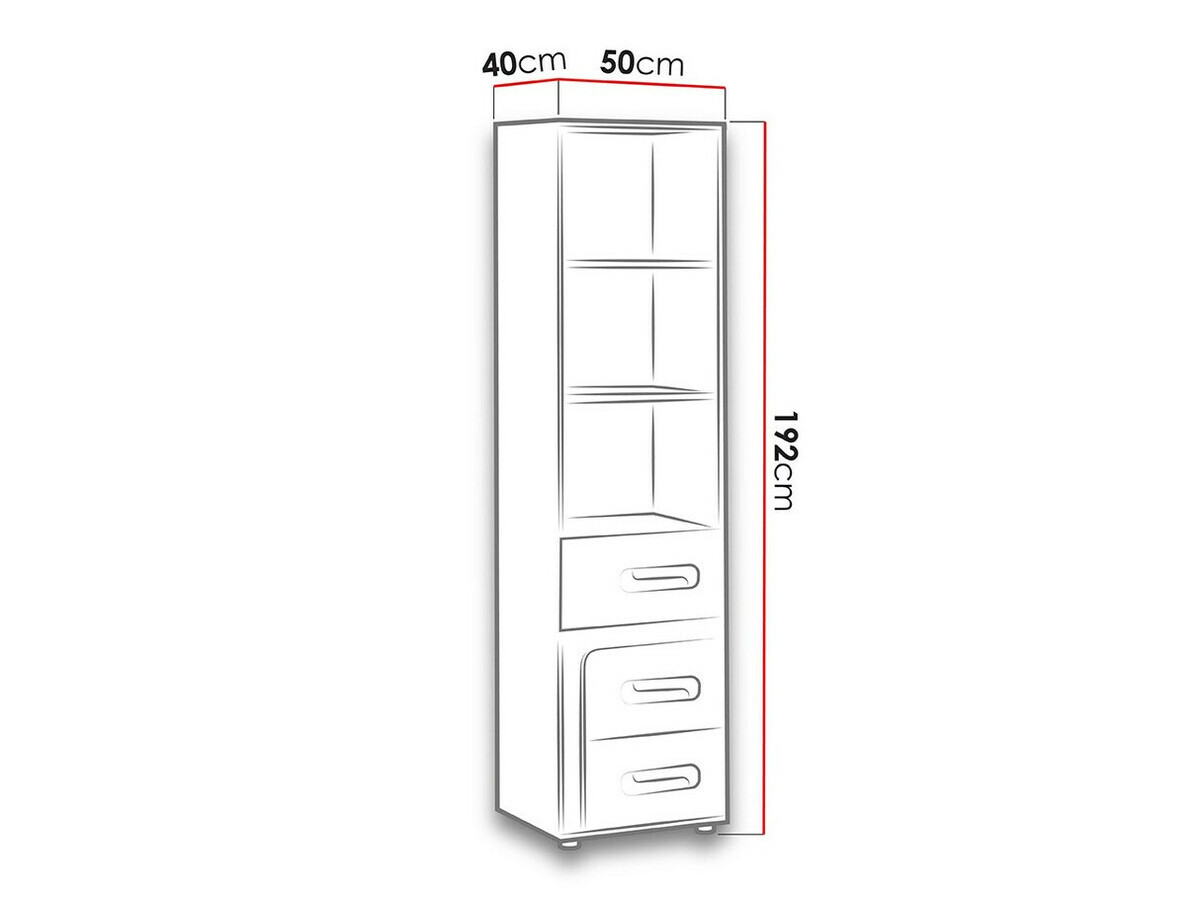Riiul Levtala 105 (Antratsiit + Valge + Türkiis)