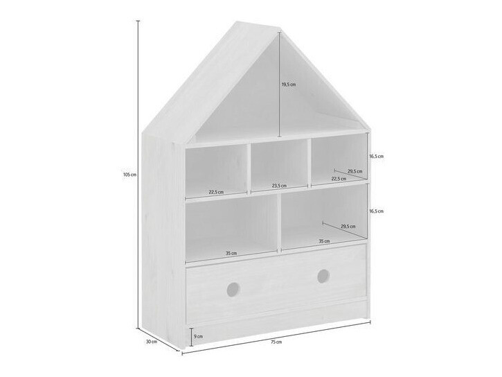 Riiul Ruvfiva 115 (Valge)