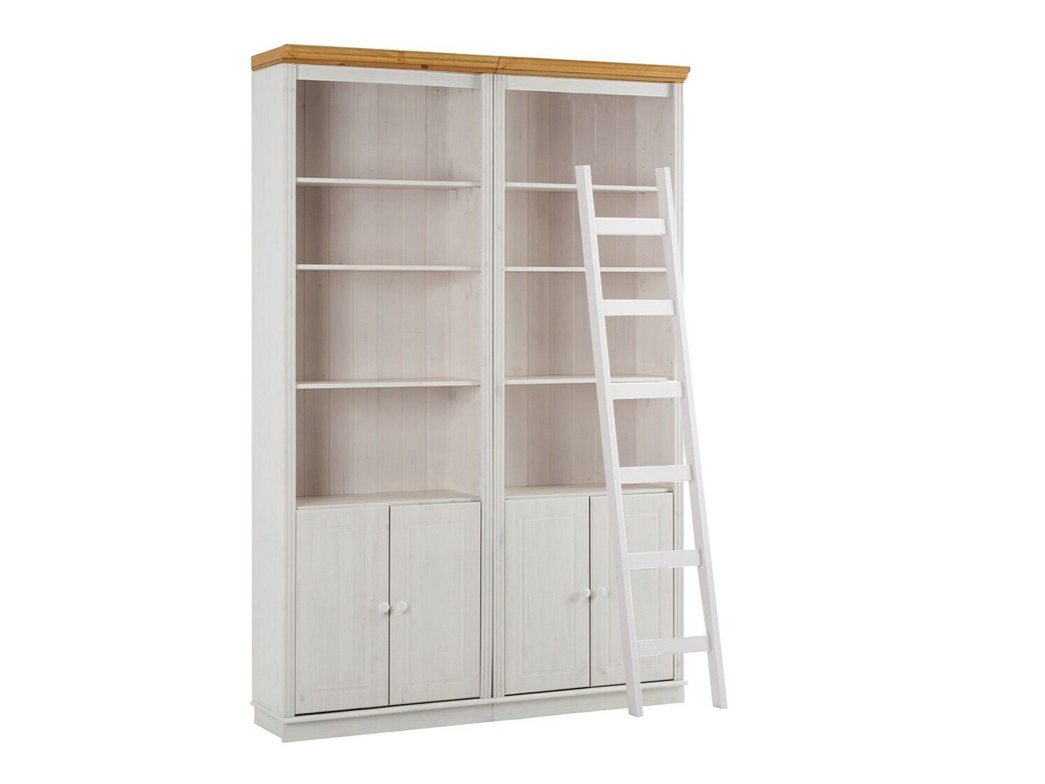 Riiulikomplekt Saltoro 118 (Valge + Mee tamm)