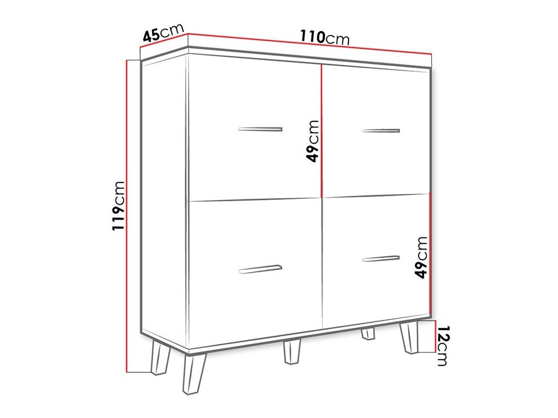 Kapp Larfloi 105 (Valge + Sonoma tamm)