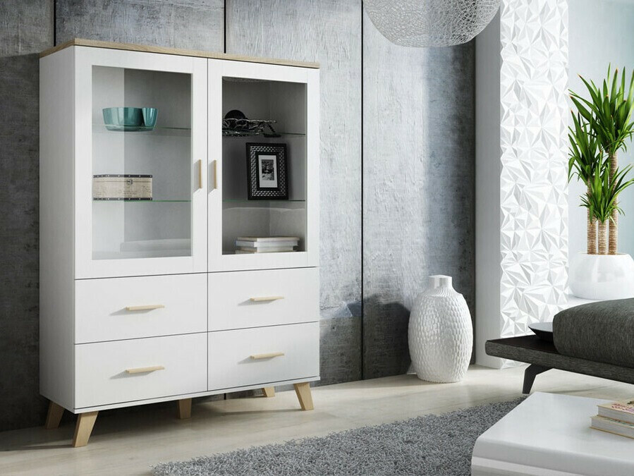 Riiul Larfloi 110 (Valge + Sonoma tamm)