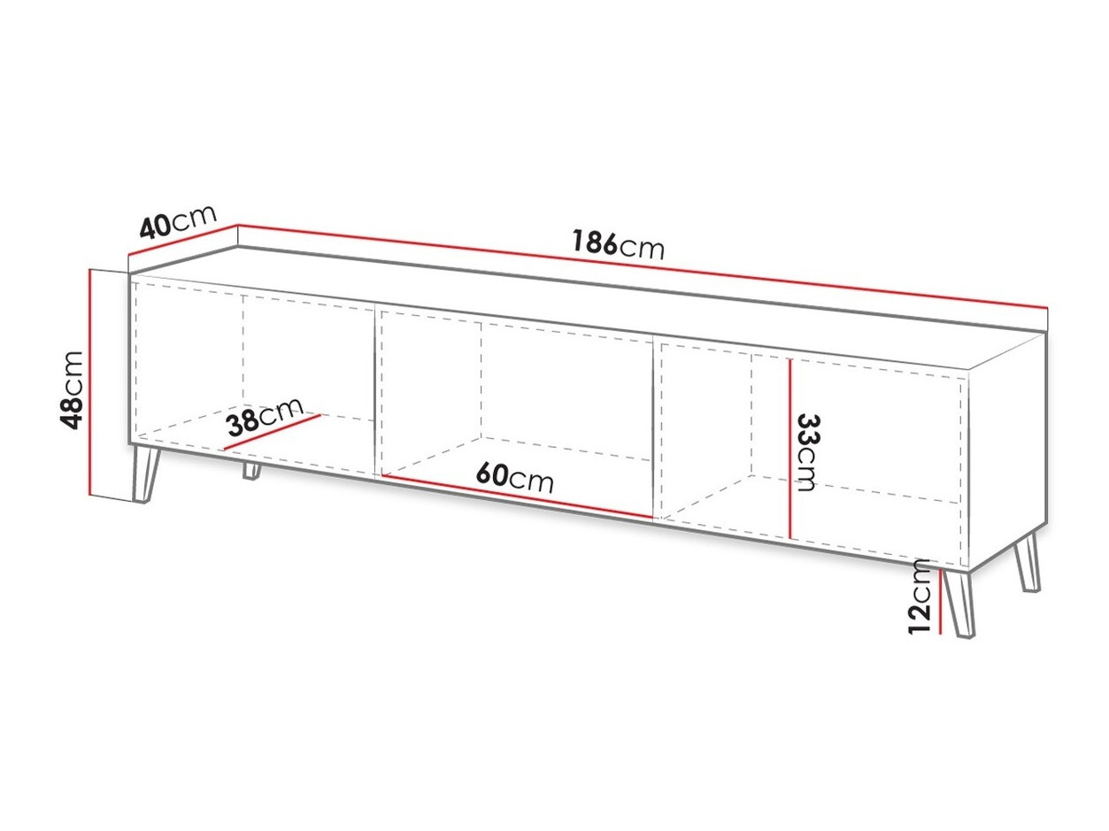 TV-alus Charlotte 142 (Must)