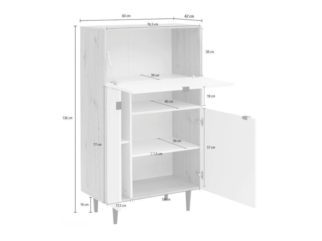 Kapp Denton 1436 (Hall + Artisan tamm)