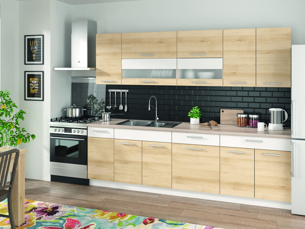 Sahtli ja ustega moodulkapp Mode Beech 109