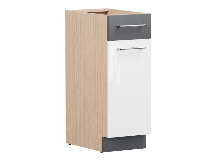 Sahtli ja ustega moodulkapp Mode White 109