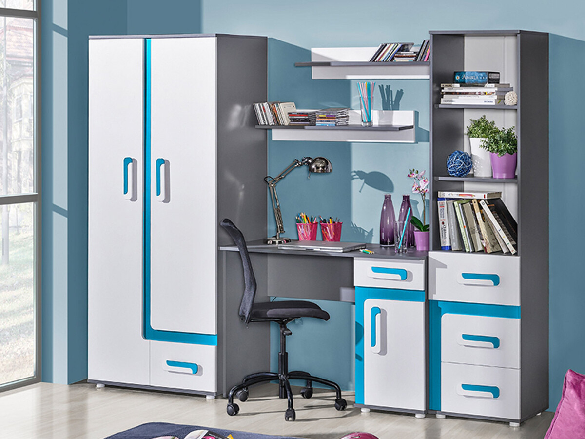 Lastetoa komplekt Levtala 116 (Antratsiit + Valge + Türkiis)