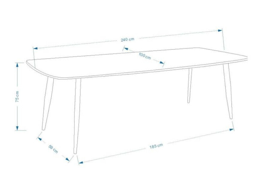 Laud Dallas 131 (Valge + Must)
