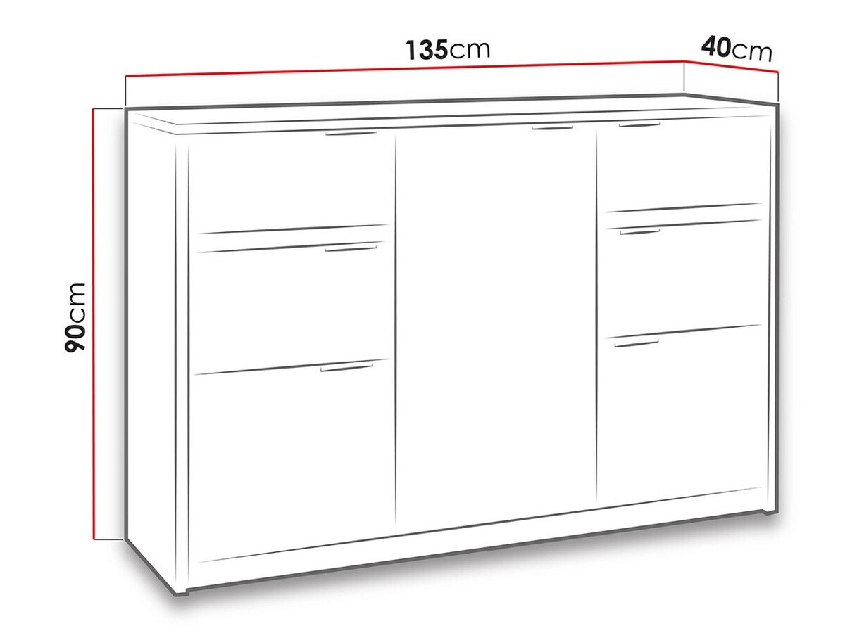 Kummut Fivelbo 101 (Monastery tamm + Läikiv must)